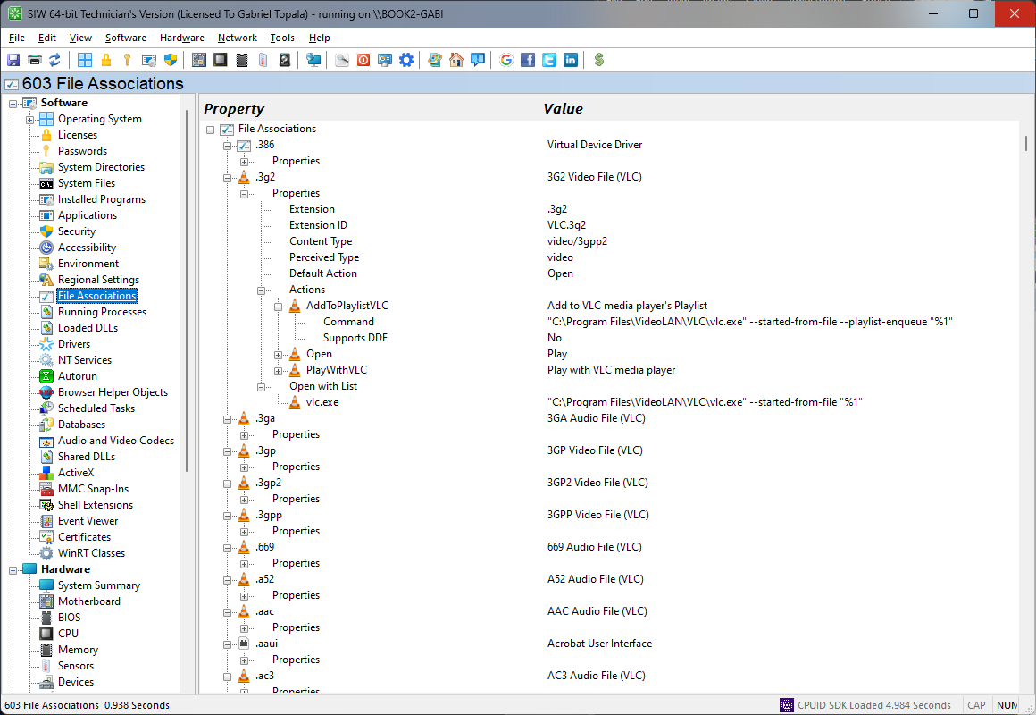 SIW | File Associations