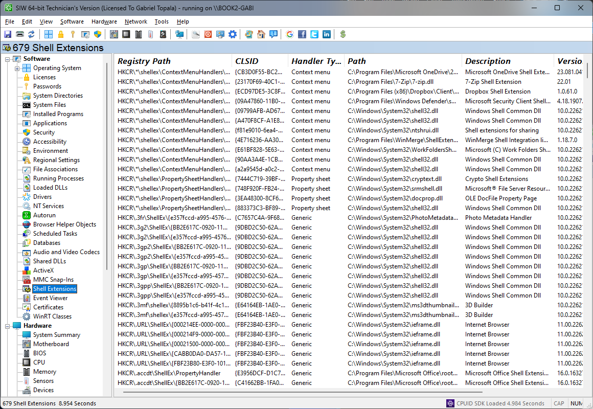 SIW | Shell Extensions